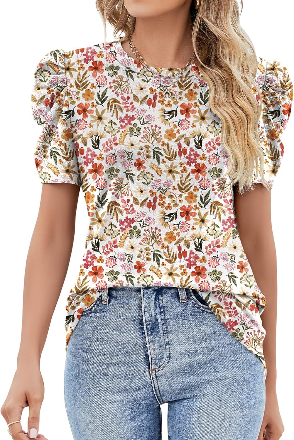 Puff Short Sleeve for Women Eyelet Tops Summer - Adult & Kids T-Shirts, Sweatshirts & Hoodies apparel design preview 1