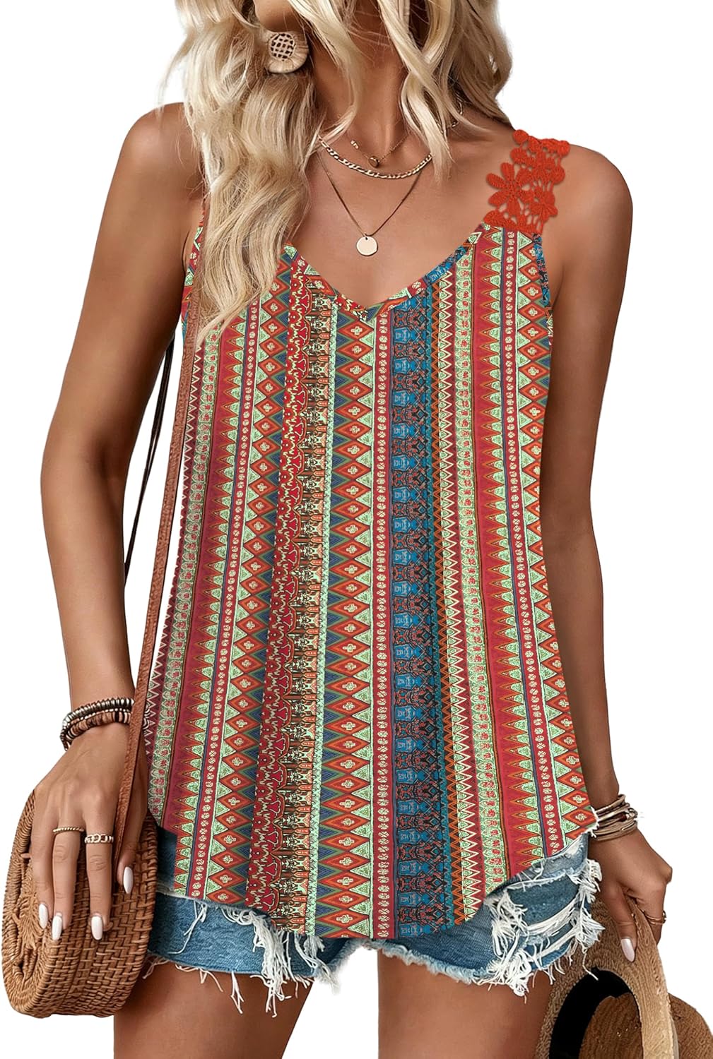 Tank Tops for Women Spring Fashion Sleeveless V Neck - Adult & Kids T-Shirts, Sweatshirts & Hoodies apparel design preview 1