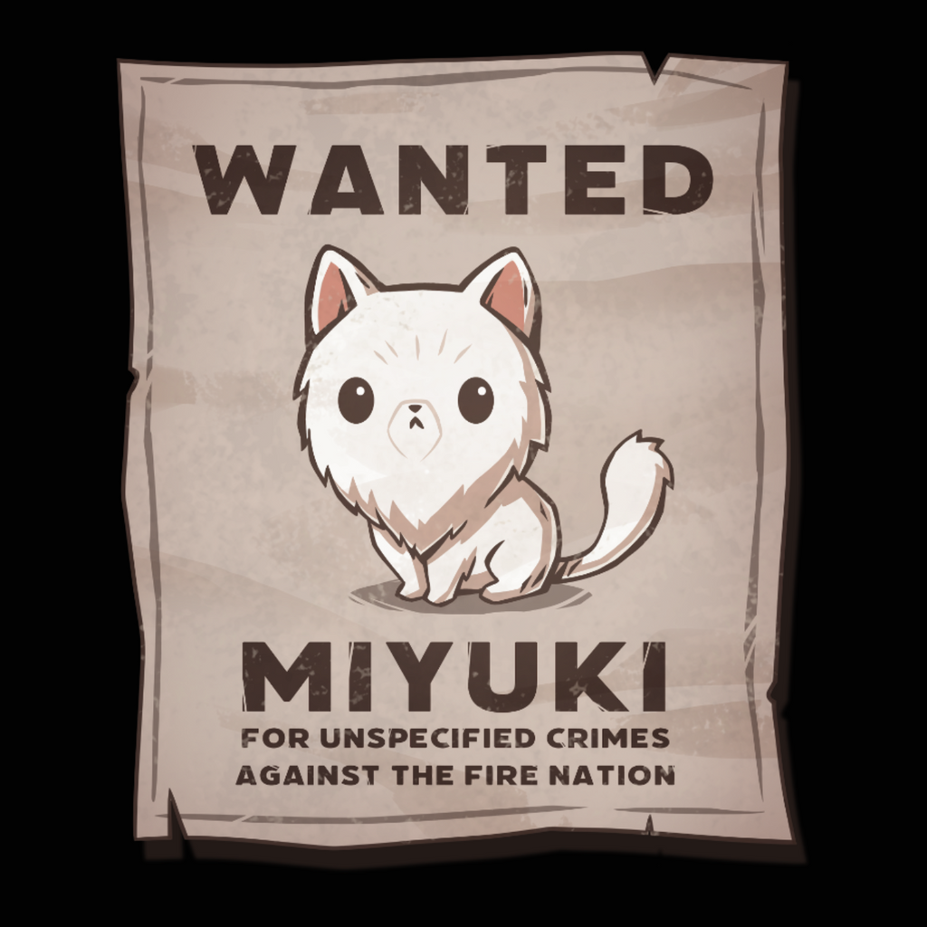 Miyuki Wanted Poster - Adult & Kids T-Shirts, Sweatshirts & Hoodies apparel design preview 1