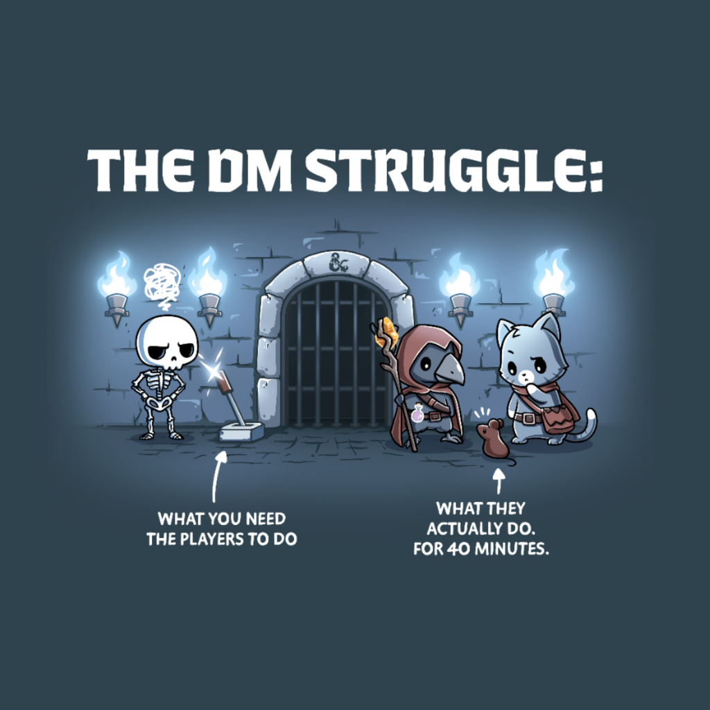 The DM Struggle - Adult & Kids T-Shirts, Sweatshirts & Hoodies apparel design preview 1