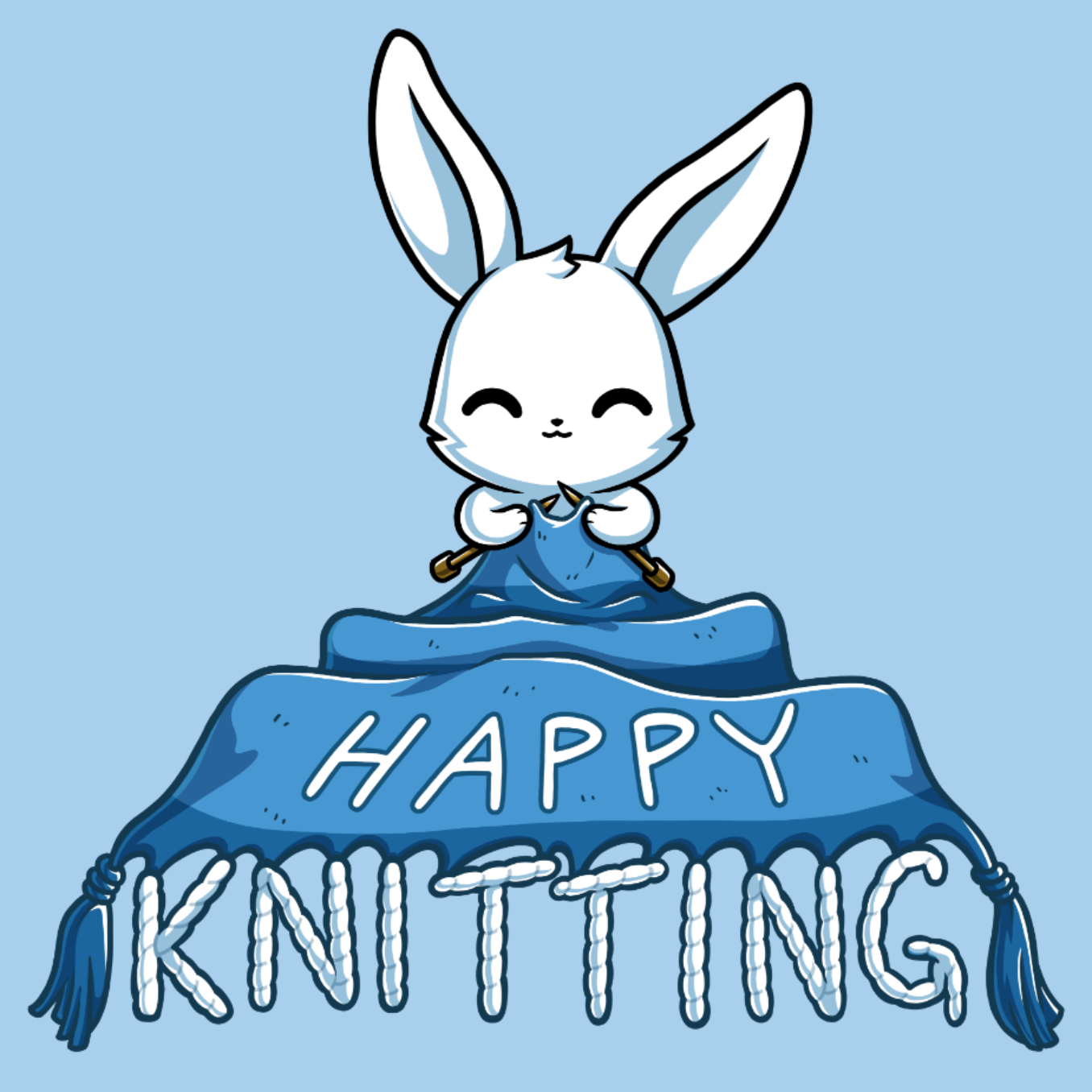 Happy Knitting - Adult & Kids T-Shirts, Sweatshirts & Hoodies apparel design preview 1