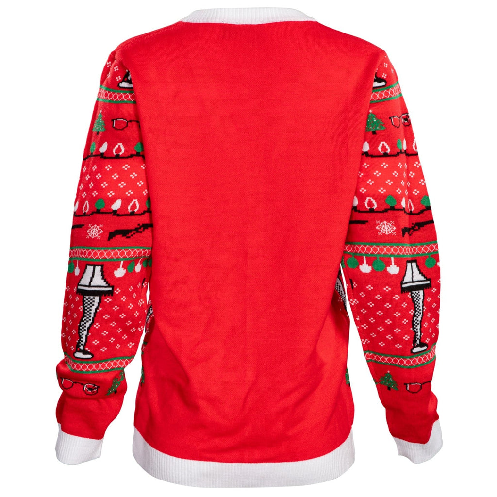A Christmas Story Leg Lamp Button Up Cardigan Ugly Christmas Sweater - Holiday Gift product image 4