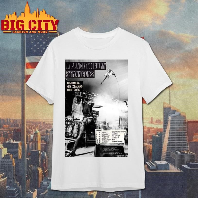 A Place To Bury Strangers Australia New Zealand Tour - Adult & Kids T-Shirts, Sweatshirts & Hoodies apparel design preview 1
