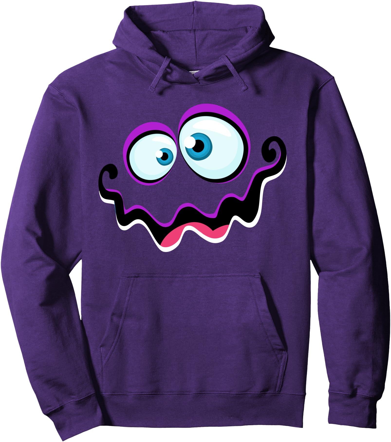 Silly Purple Monster Face Fancy Dress Up T-Shirt - Custom Art Print Unisex - T-Shirt, Sweatshirt, Hoodie