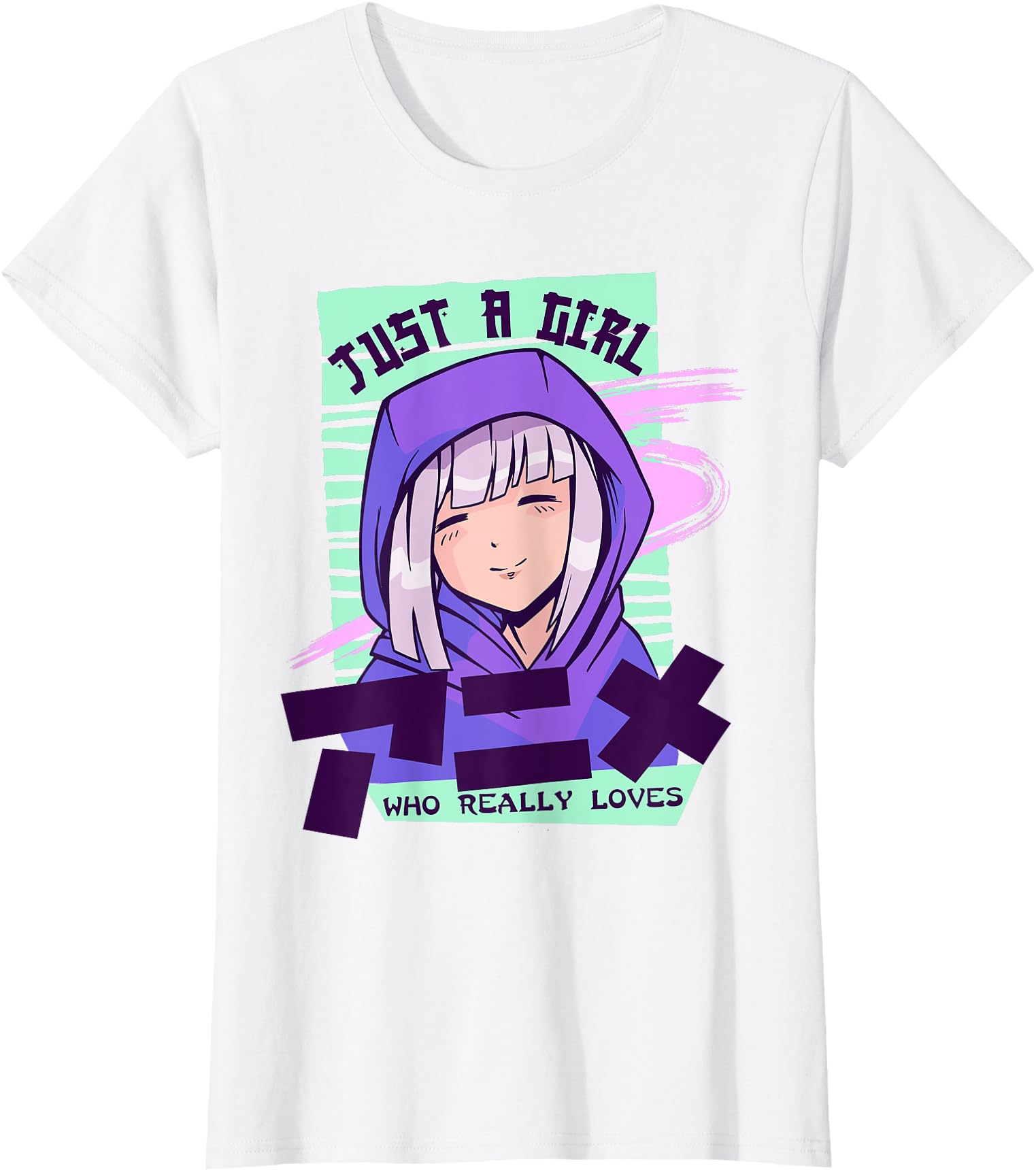 Anime Gifts Teen Just Who Loves Anime Rare T-Shirt - Trendy Graphic Unisex - T-Shirt, Sweatshirt, Hoodie