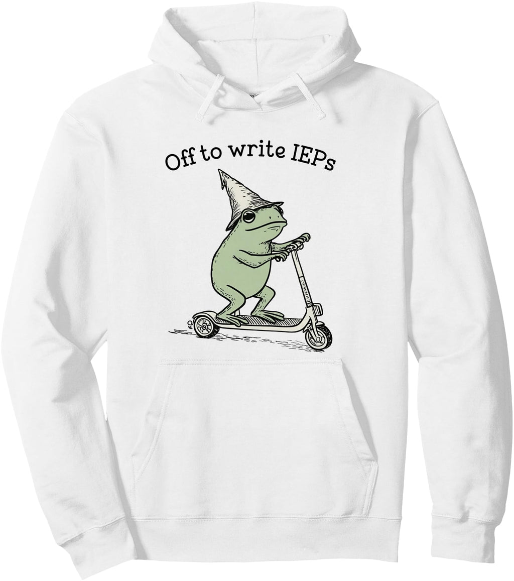 Original Frog Off To Write Ieps T-Shirt - Fun Novelty Design Men Women - T-Shirt, Sweatshirt, Hoodie