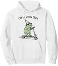 Original Frog Off To Write Ieps T-Shirt - Fun Novelty Design Men Women - T-Shirt, Sweatshirt, Hoodie