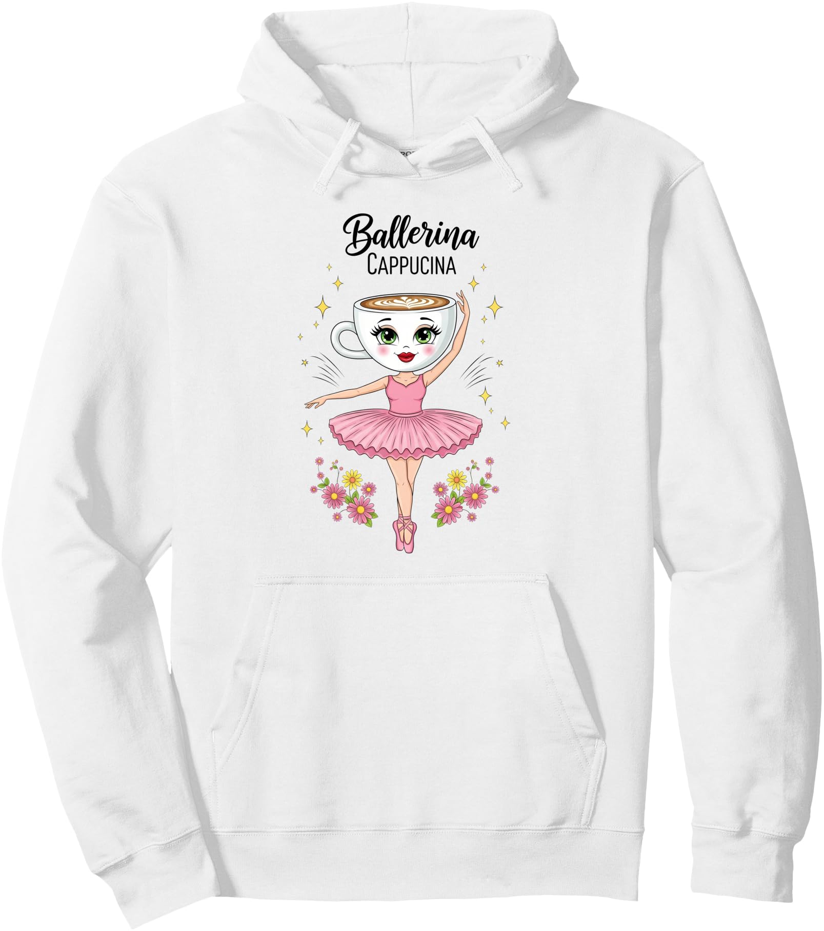 Ballerina Cappuccina Princess Italian Hoodie - Trendy Graphic Unisex - T-Shirt, Sweatshirt, Hoodie