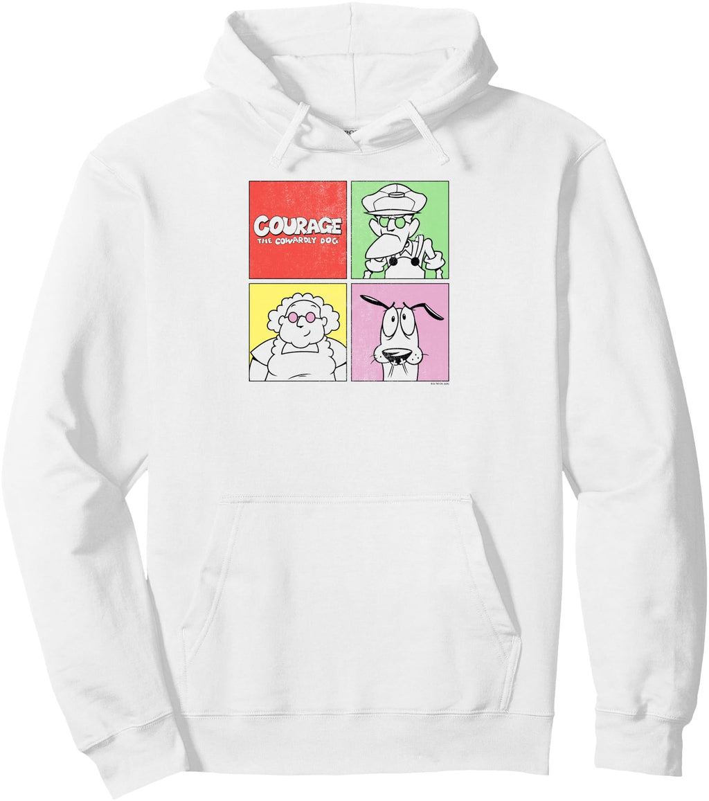 Courage Cowardly Dog Family Pop Art T-Shirt - Graphic Print for Adults - T-Shirt, Sweatshirt, Hoodie