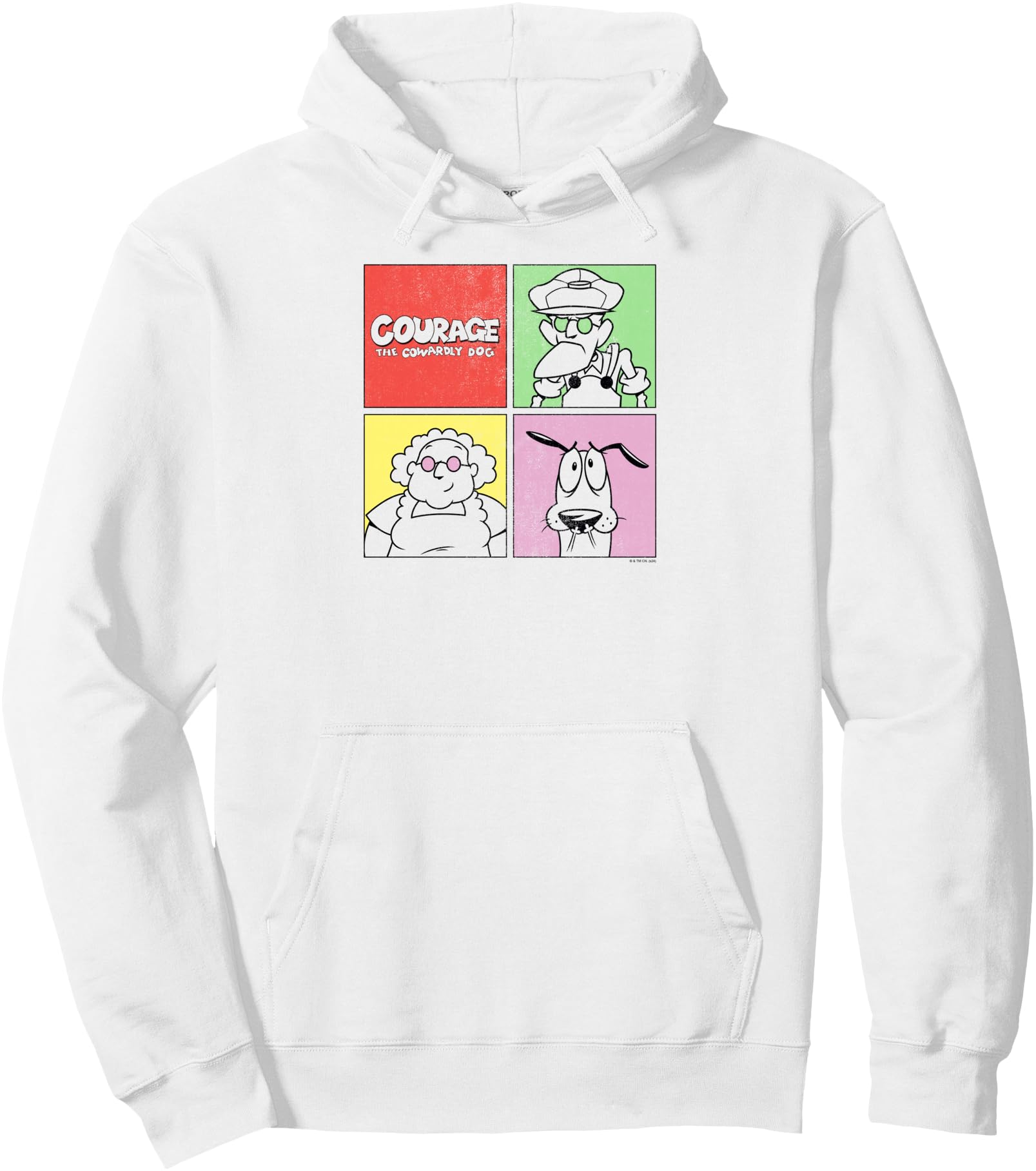 Courage Cowardly Dog Family Pop Art T-Shirt - Graphic Print for Adults - T-Shirt, Sweatshirt, Hoodie