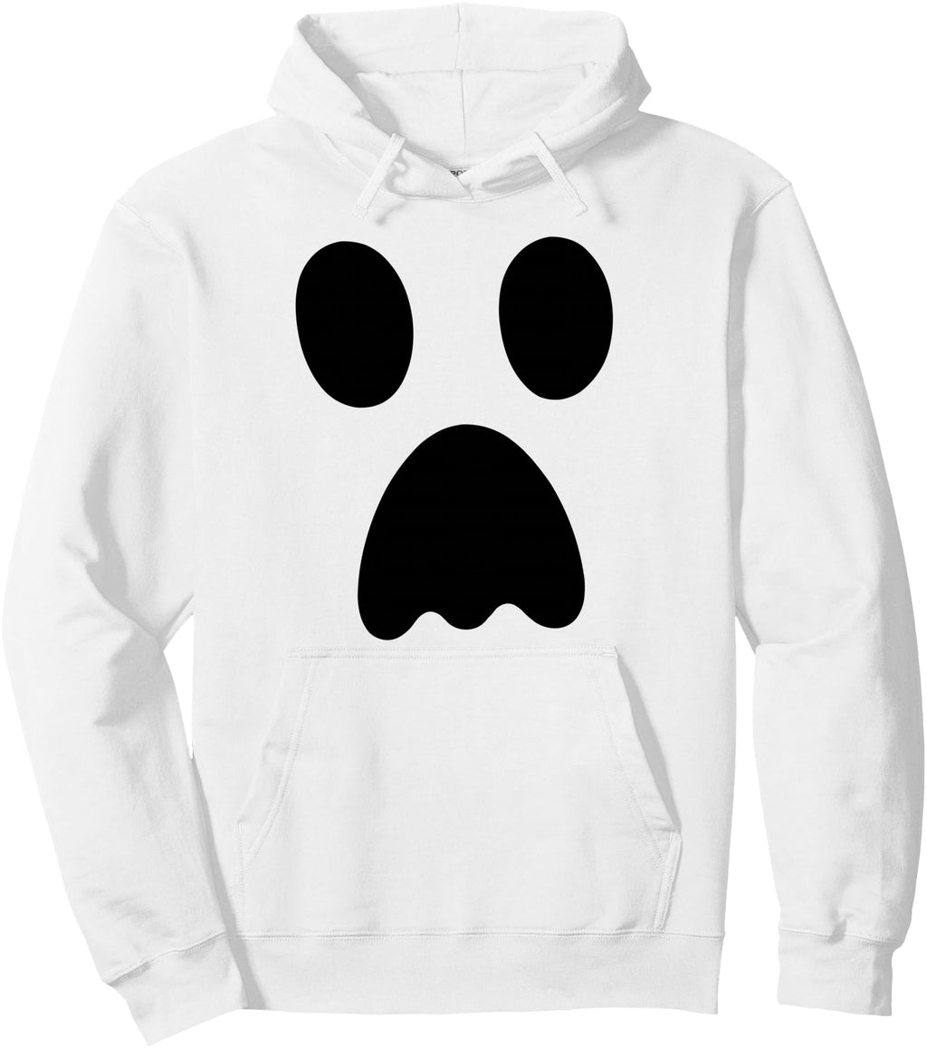 Original Large Ghost Spooky Face Boo Sweatshirt - Novelty Apparel Unisex - T-Shirt, Sweatshirt, Hoodie