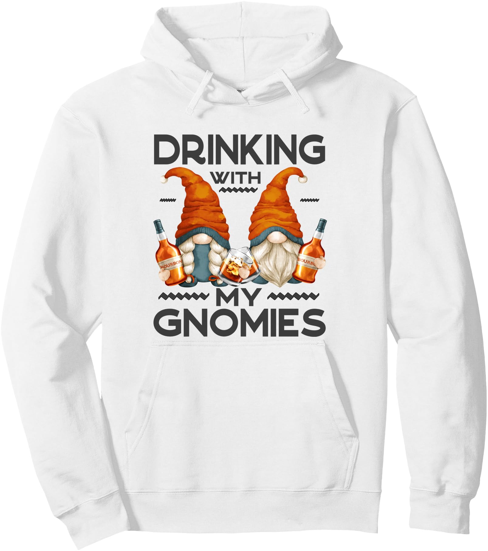 Authentic Bourbon Garden Gnomes Sweatshirt - Streetwear Style Men Women - T-Shirt, Sweatshirt, Hoodie