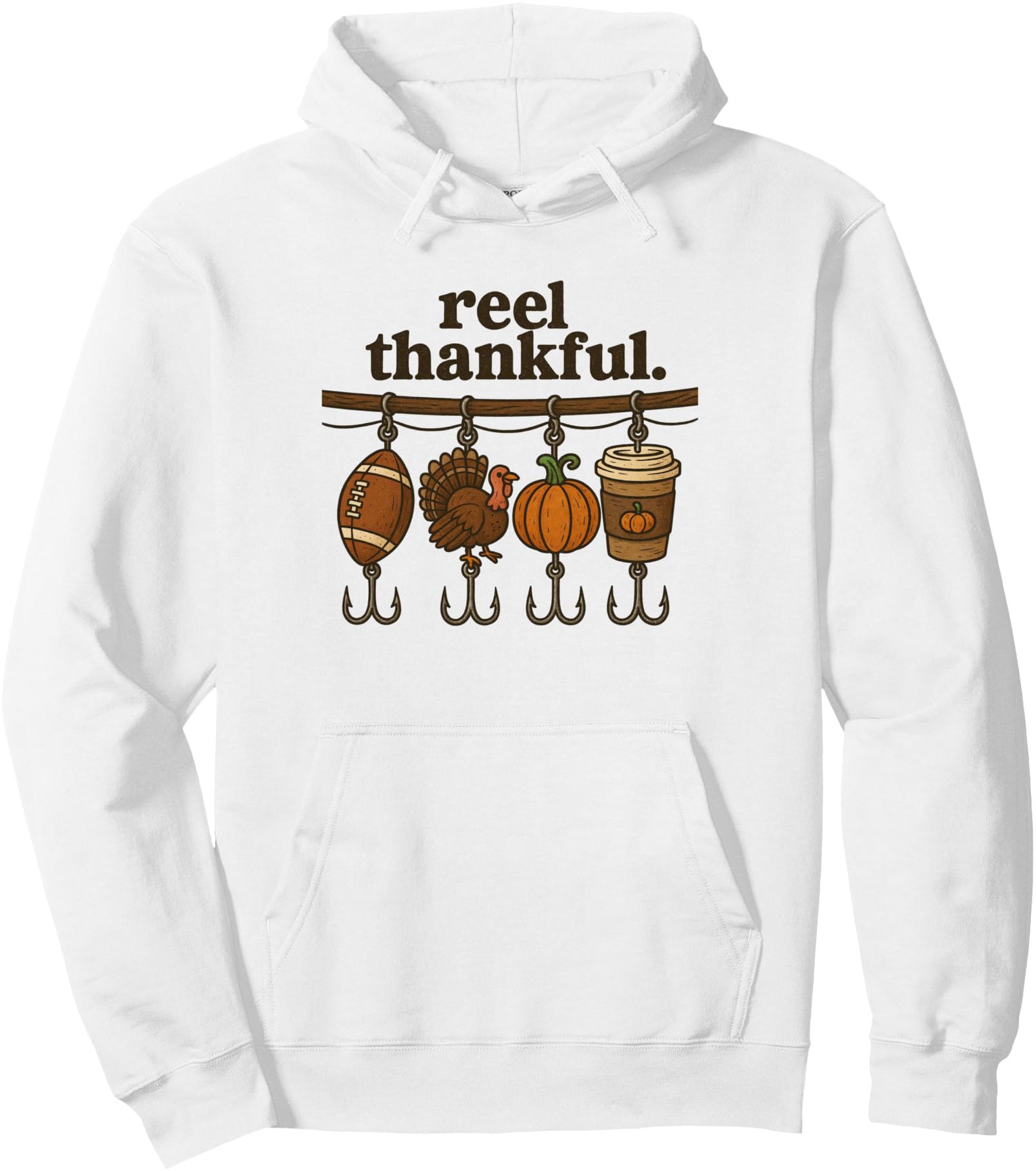 Exclusive Thanksgiving Fishing T-Shirt - Casual Everyday Wear Men Women - T-Shirt, Sweatshirt, Hoodie