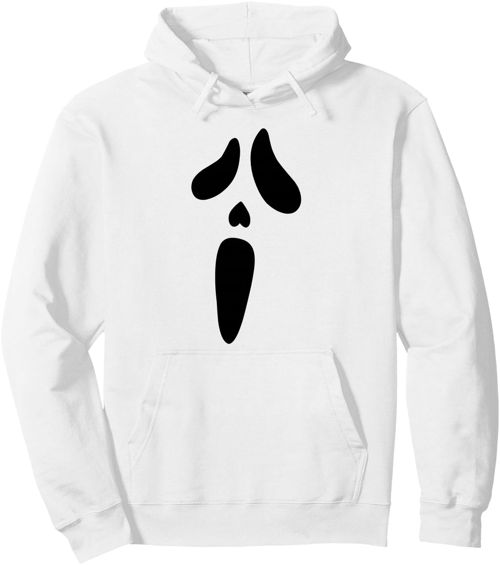 Halloween Ghost Scary Face Holiday Sweatshirt - Unique Graphic Unisex - T-Shirt, Sweatshirt, Hoodie