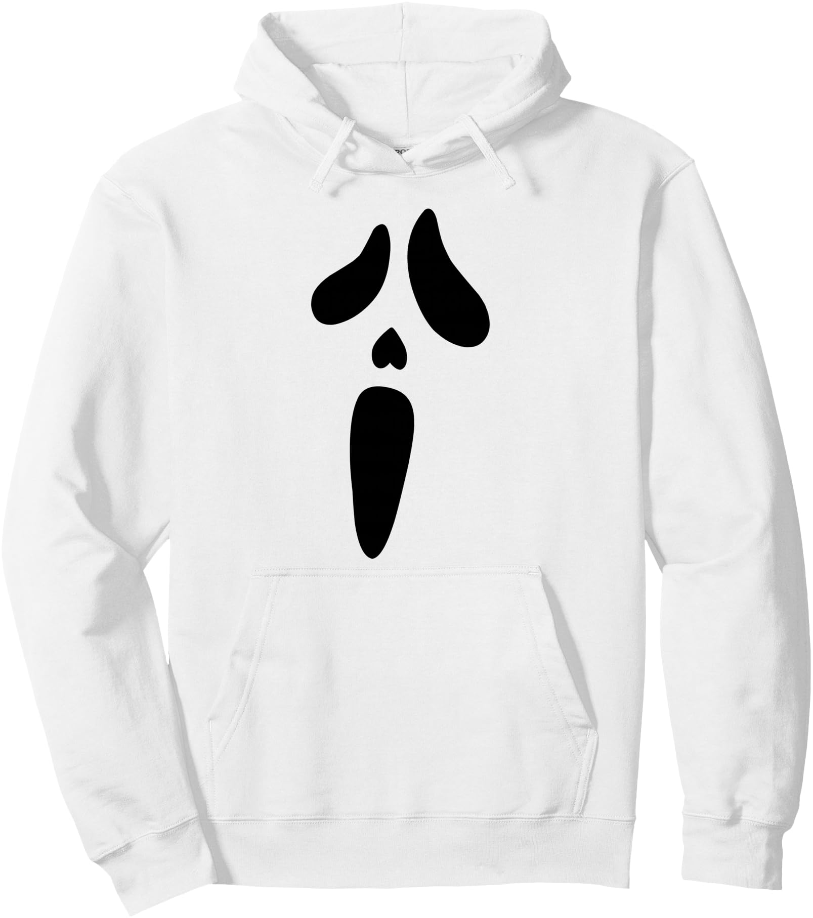 Halloween Ghost Scary Face Holiday Sweatshirt - Unique Graphic Unisex - T-Shirt, Sweatshirt, Hoodie