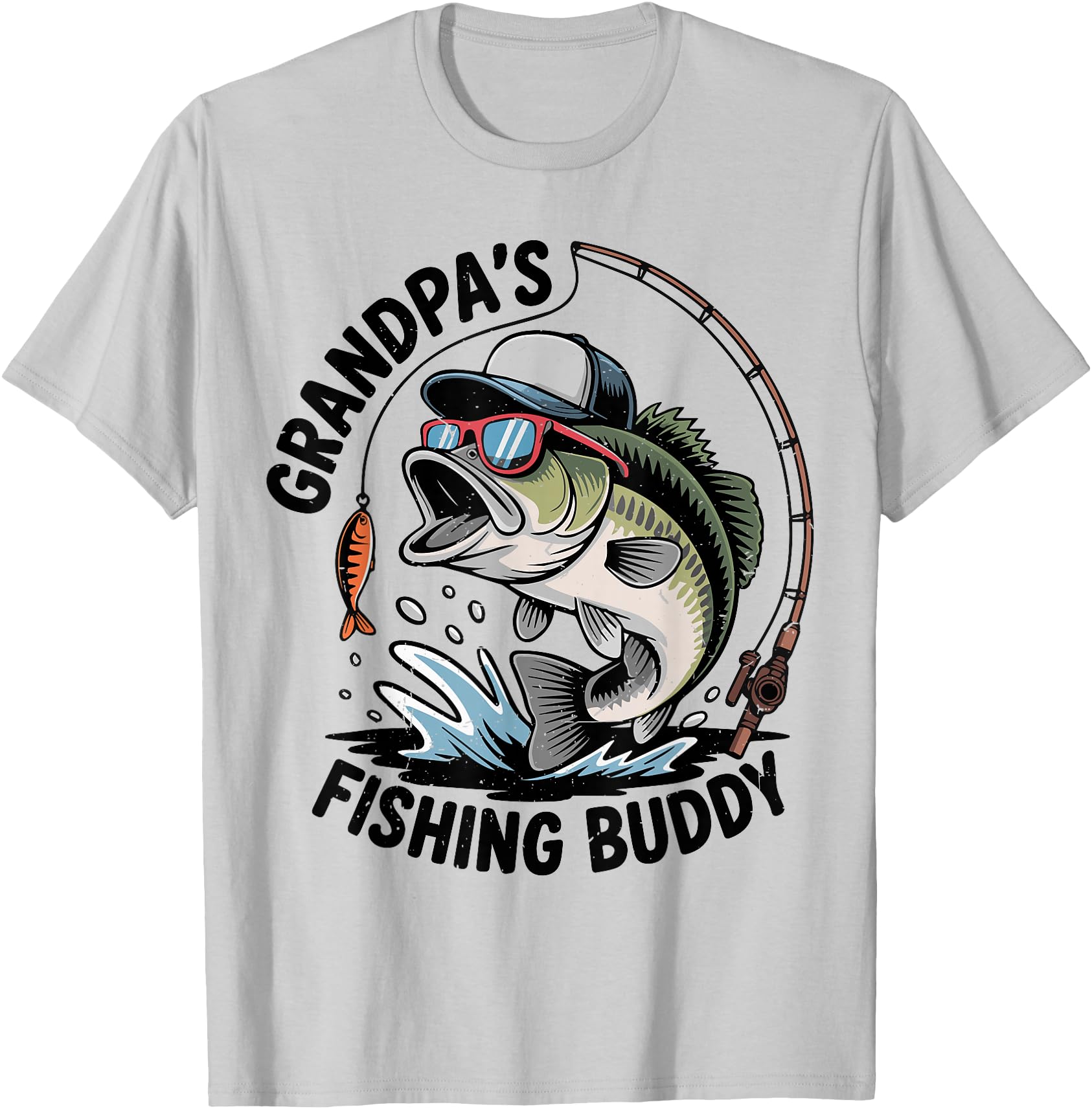 Exclusive Grandpa Fishing Buddy Hoodie - Casual Everyday Wear Men Women - T-Shirt, Sweatshirt, Hoodie