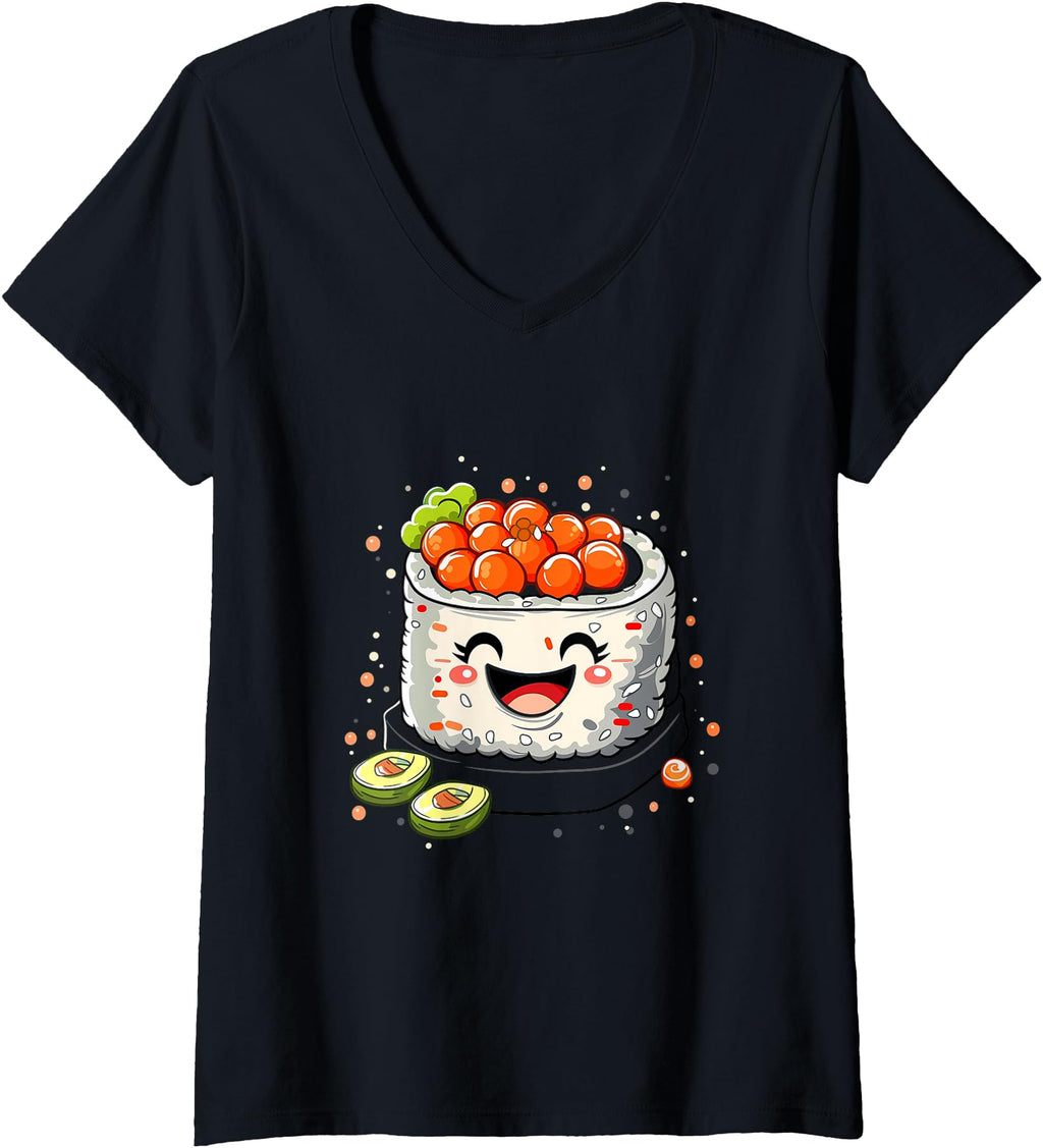 Original Womens Sushi Roll Chibi V T-Shirt - Fun Novelty Design Unisex - T-Shirt, Sweatshirt, Hoodie