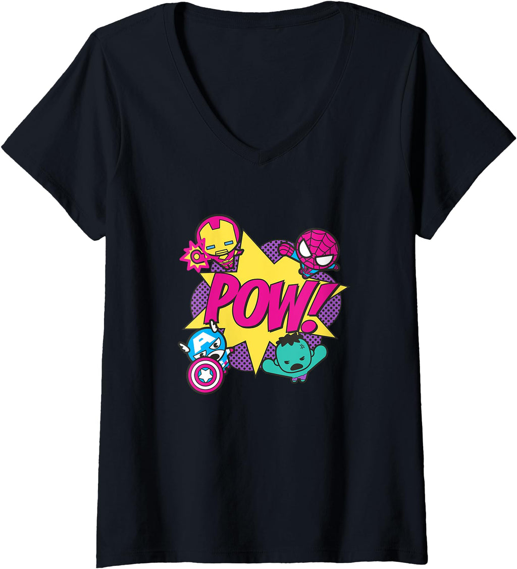 Exclusive Marvel Kawaii Pow Sweatshirt - Fun Novelty Design for Adults - T-Shirt, Sweatshirt, Hoodie