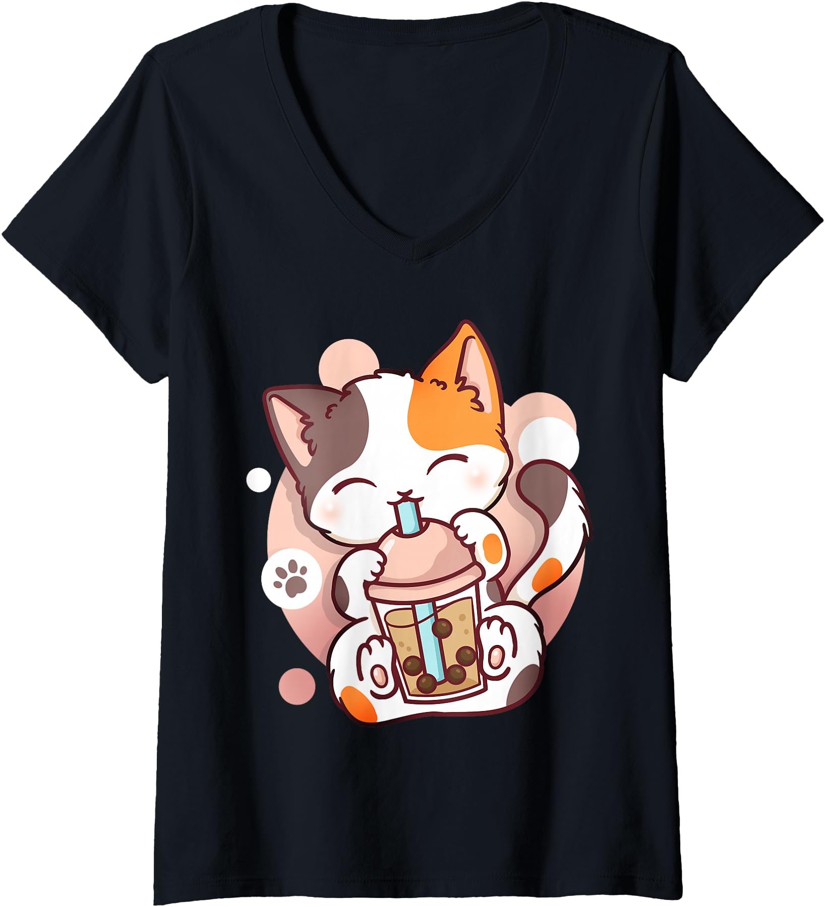 Authentic Womens Cat Boba Tea Bubble T-Shirt - Trendy Graphic Men Women - T-Shirt, Sweatshirt, Hoodie