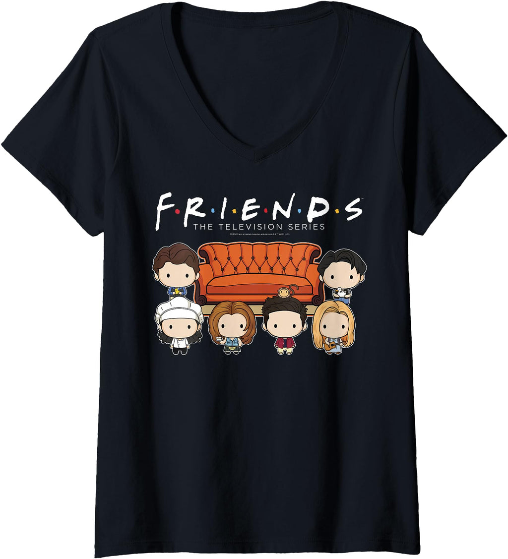Womens Friends Chibi Characters Central Hoodie - Aesthetic Graphic Unisex - T-Shirt, Sweatshirt, Hoodie