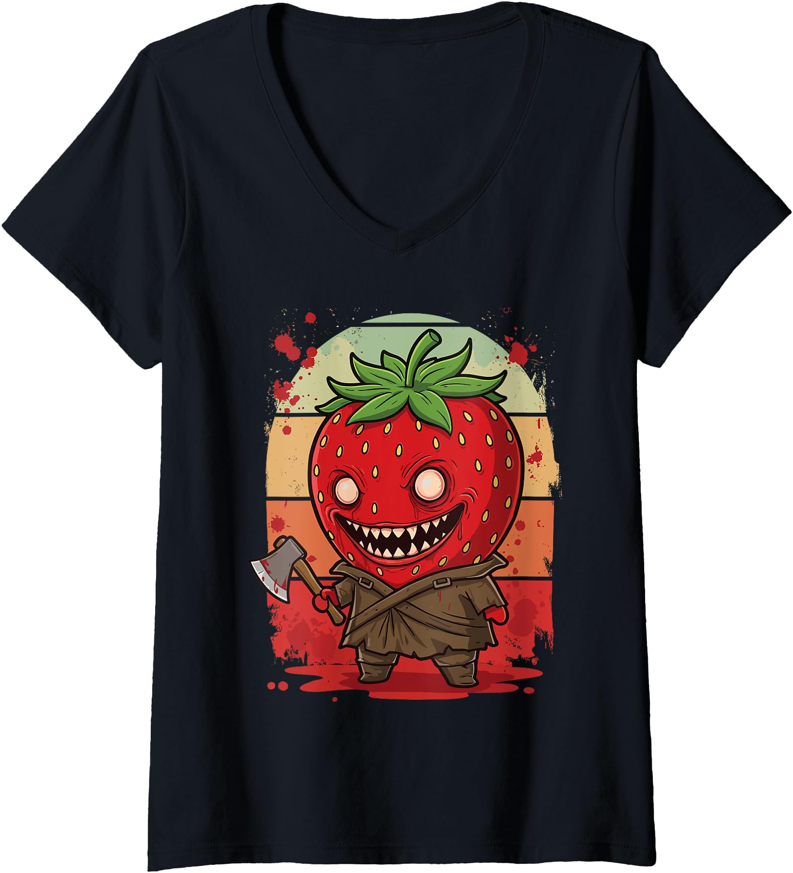 Exclusive Womens Chibi Killer Strawberry T-Shirt - Custom Art Print Unisex - T-Shirt, Sweatshirt, Hoodie