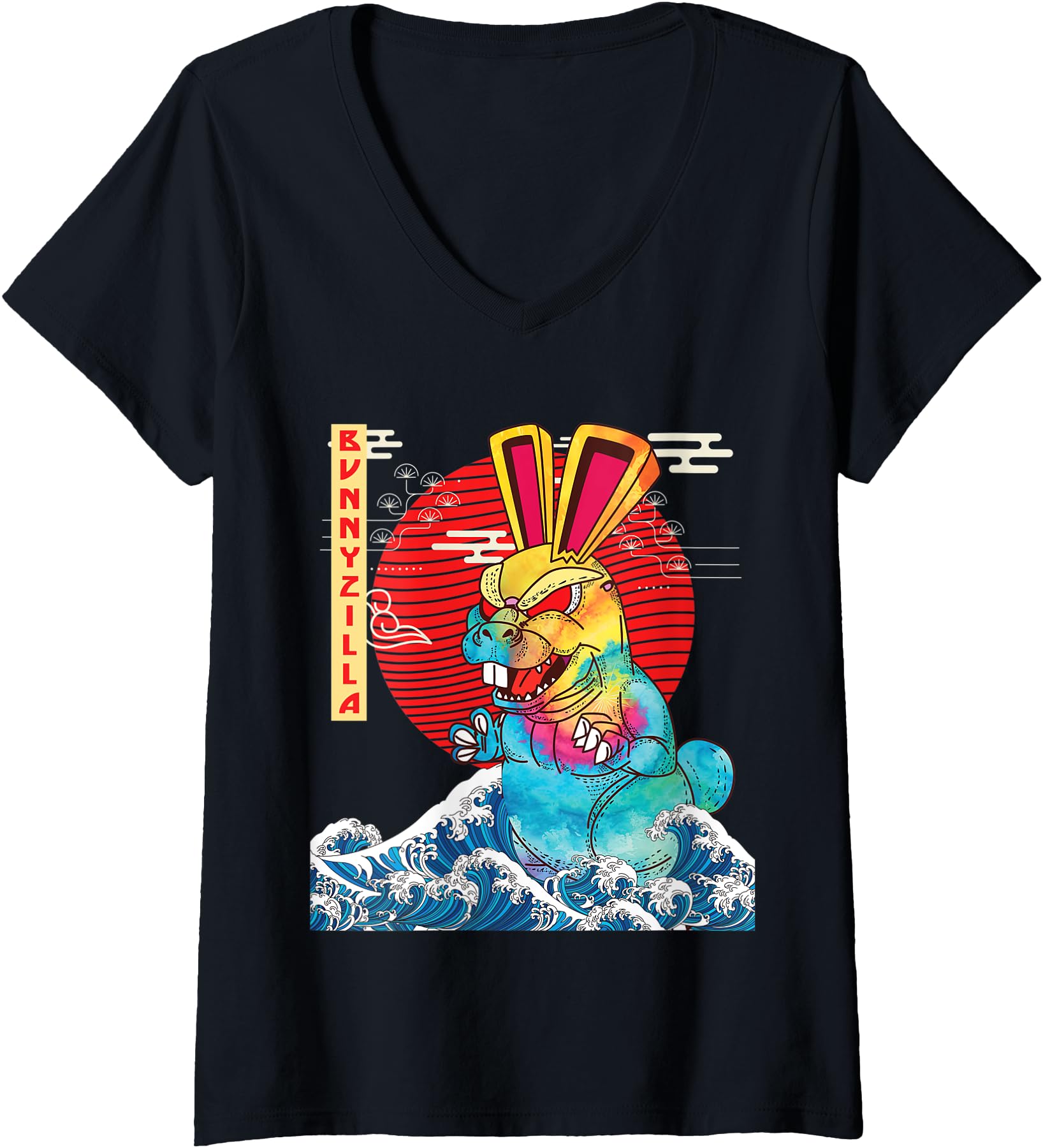 Authentic Womens Bunnyzilla Rabbit Art T-Shirt - Trendy Graphic Unisex - T-Shirt, Sweatshirt, Hoodie