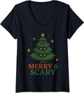 Handcrafted Womens Merry And Scary T-Shirt - Custom Art Print Unisex - T-Shirt, Sweatshirt, Hoodie