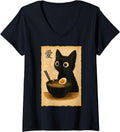 Exclusive Womens Cat Ramen T Sweatshirt - Casual Everyday Wear Men Women - T-Shirt, Sweatshirt, Hoodie