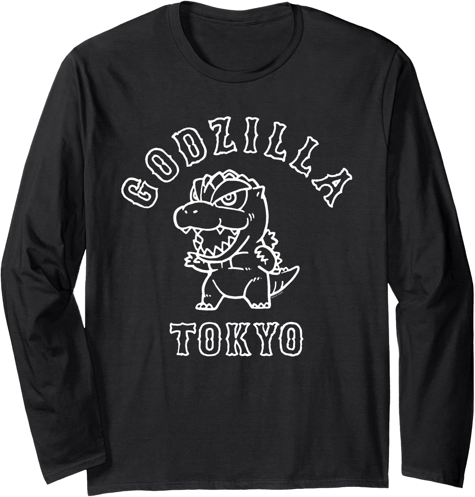 Exclusive Godzilla Chibi Varsity T-Shirt - Fun Novelty Design Unisex - T-Shirt, Sweatshirt, Hoodie