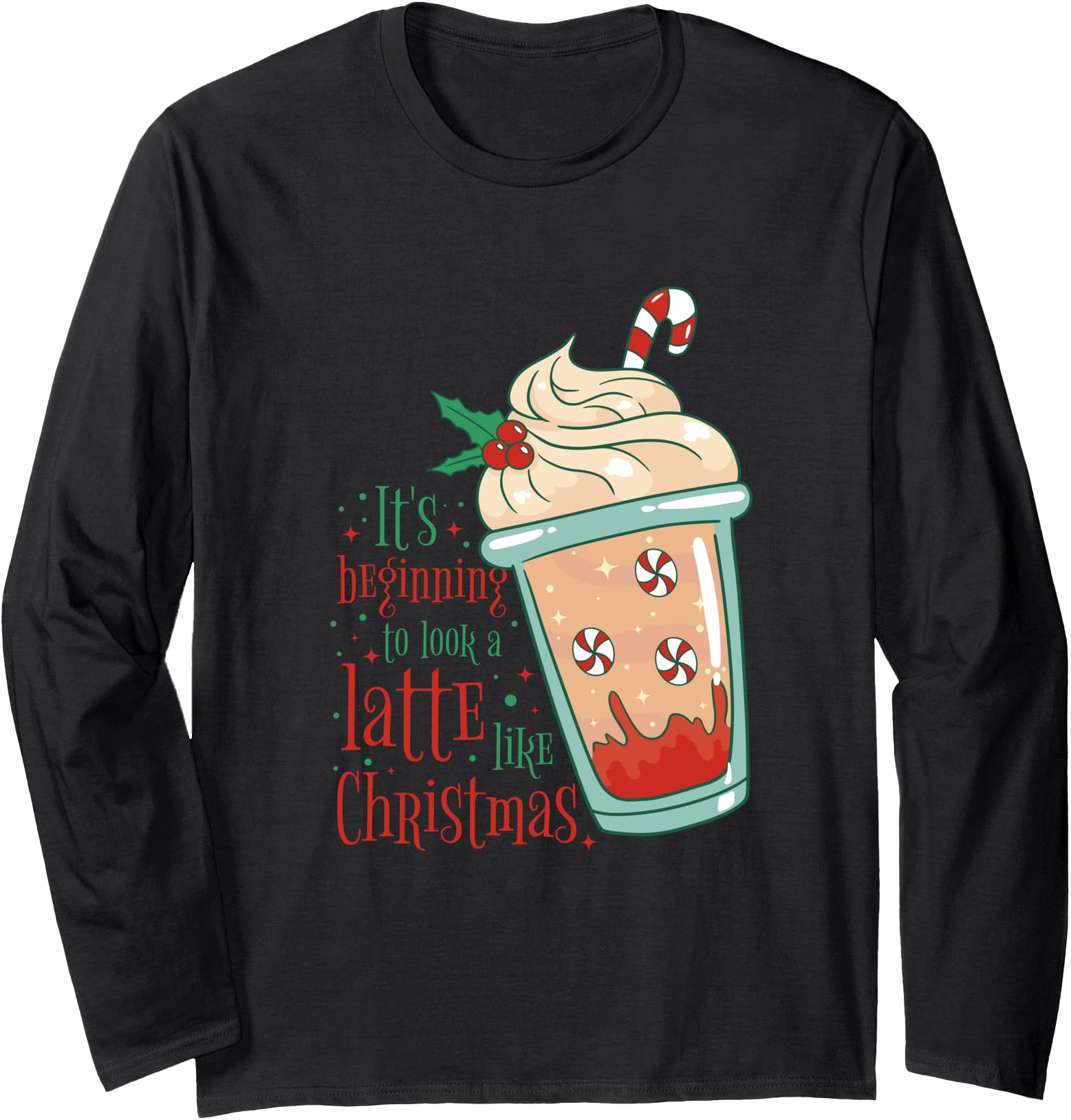 Pun Beginning To Lattee Like Coffee Sweatshirt - Unique Graphic Men Women - T-Shirt, Sweatshirt, Hoodie