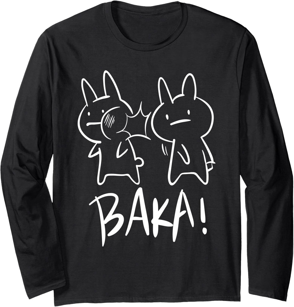 Authentic Baka Anime And Manga Rabbit Hoodie - Novelty Apparel for Adults - T-Shirt, Sweatshirt, Hoodie