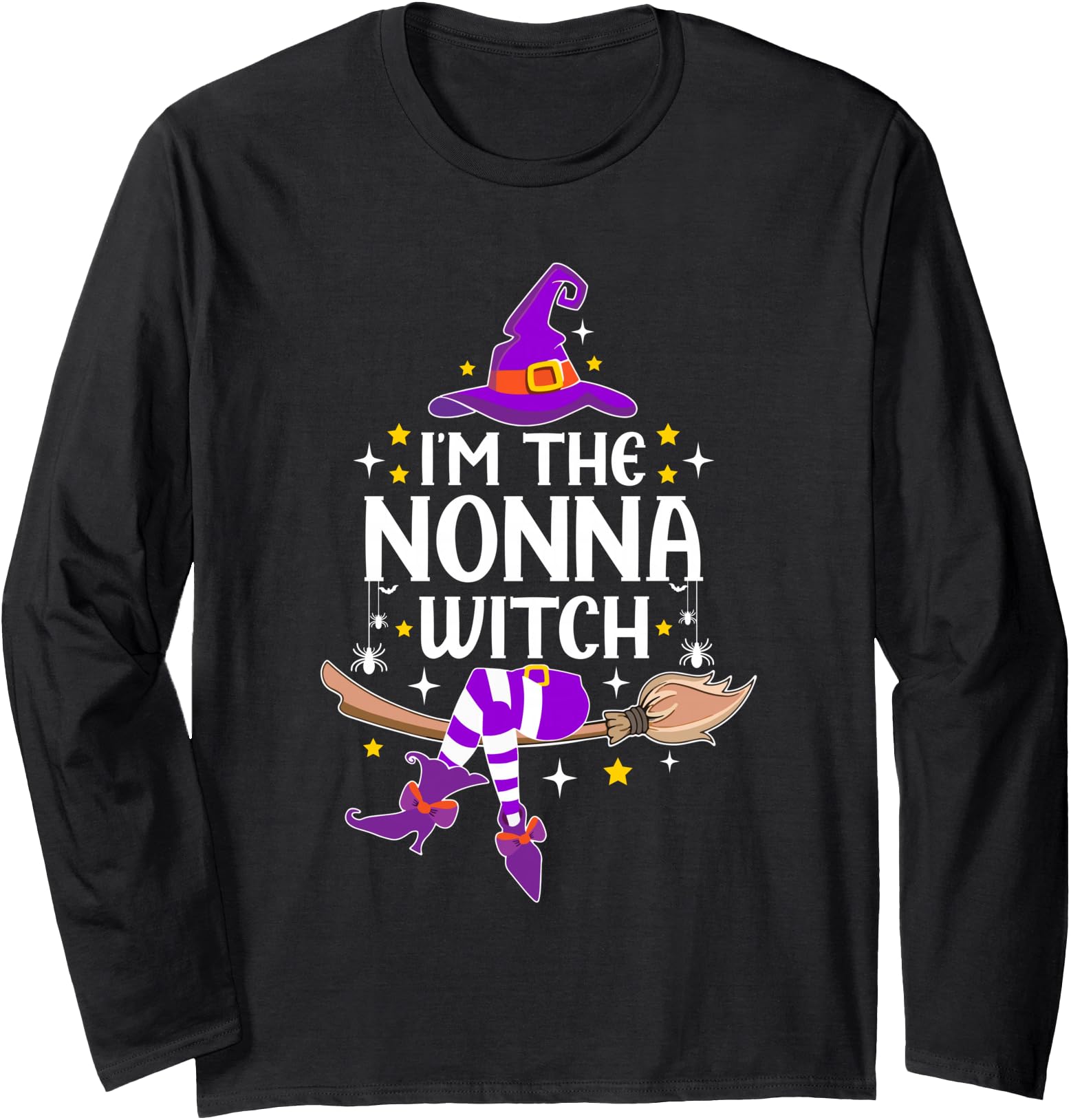 Authentic I M Nonna Witch Halloween Sweatshirt - Streetwear Style Unisex - T-Shirt, Sweatshirt, Hoodie