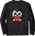 Exclusive Penguin Watermelon Kawaii Chibi Hoodie - Trendy Graphic Men Women - T-Shirt, Sweatshirt, Hoodie
