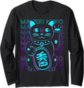 Authentic Maneki Neko Cat Japanese Lucky Hoodie - Aesthetic Graphic Unisex - T-Shirt, Sweatshirt, Hoodie