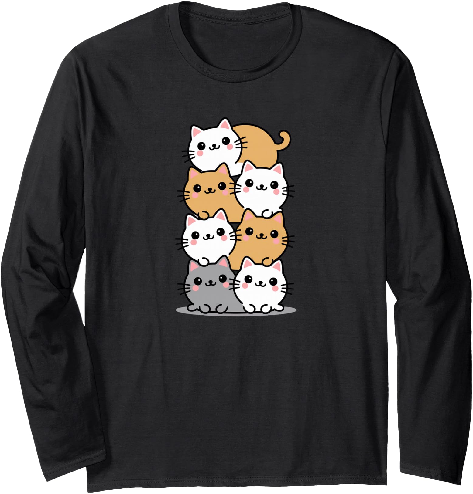 Cat Japanese Kawaii Anime Rare Hoodie - Unique Graphic Men Women - T-Shirt, Sweatshirt, Hoodie