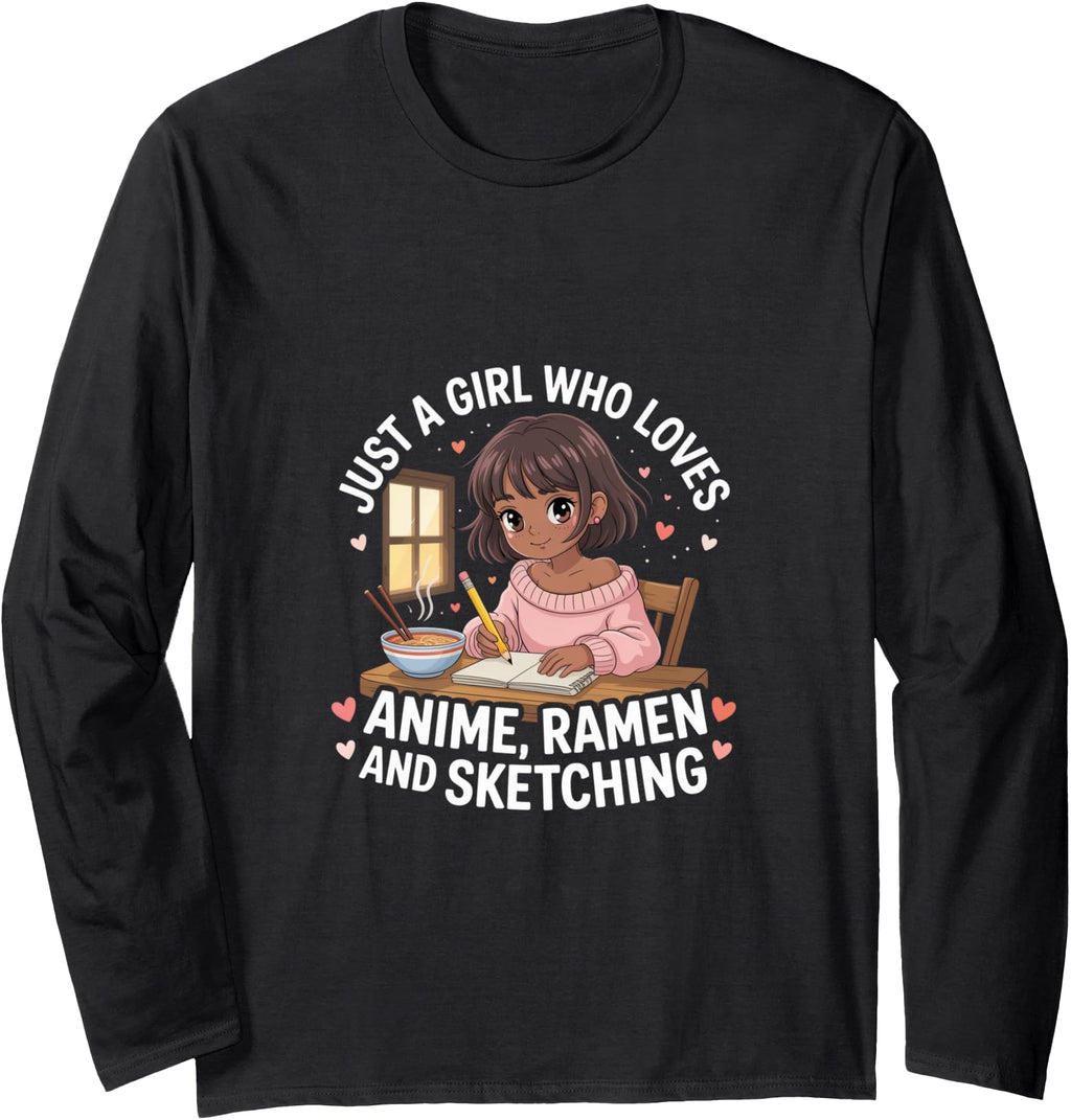 Just Who Loves Anime Ramen And T-Shirt - Streetwear Style for Adults - T-Shirt, Sweatshirt, Hoodie