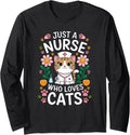 Handcrafted Just Nurse Who Loves Cats T-Shirt - Streetwear Style Men Women - T-Shirt, Sweatshirt, Hoodie