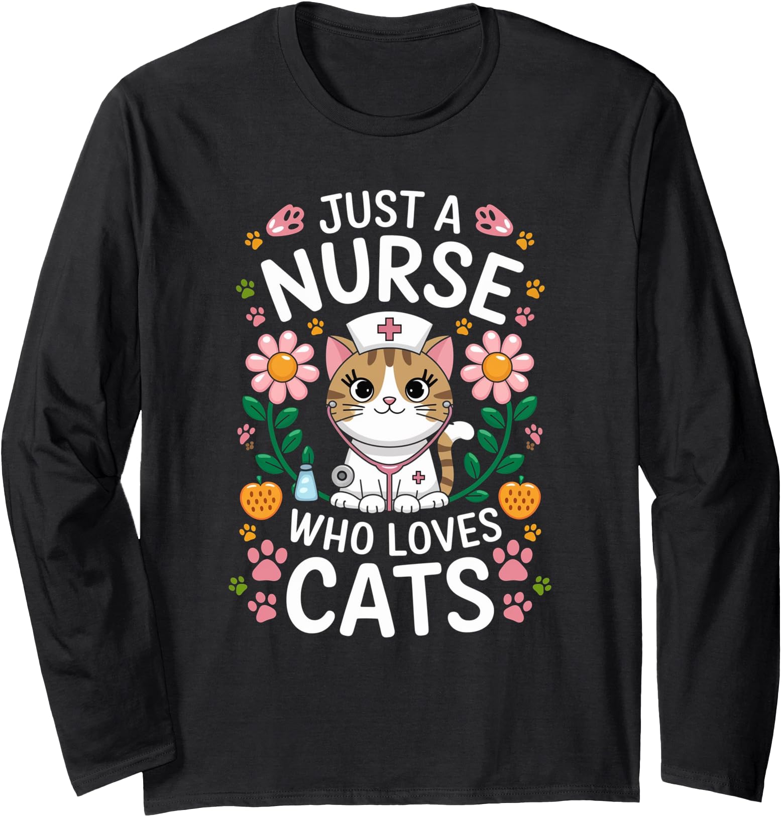 Handcrafted Just Nurse Who Loves Cats T-Shirt - Streetwear Style Men Women - T-Shirt, Sweatshirt, Hoodie