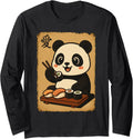 Exclusive Kawaii Panda Eating Sushi Hoodie - Fun Novelty Design Men Women - T-Shirt, Sweatshirt, Hoodie