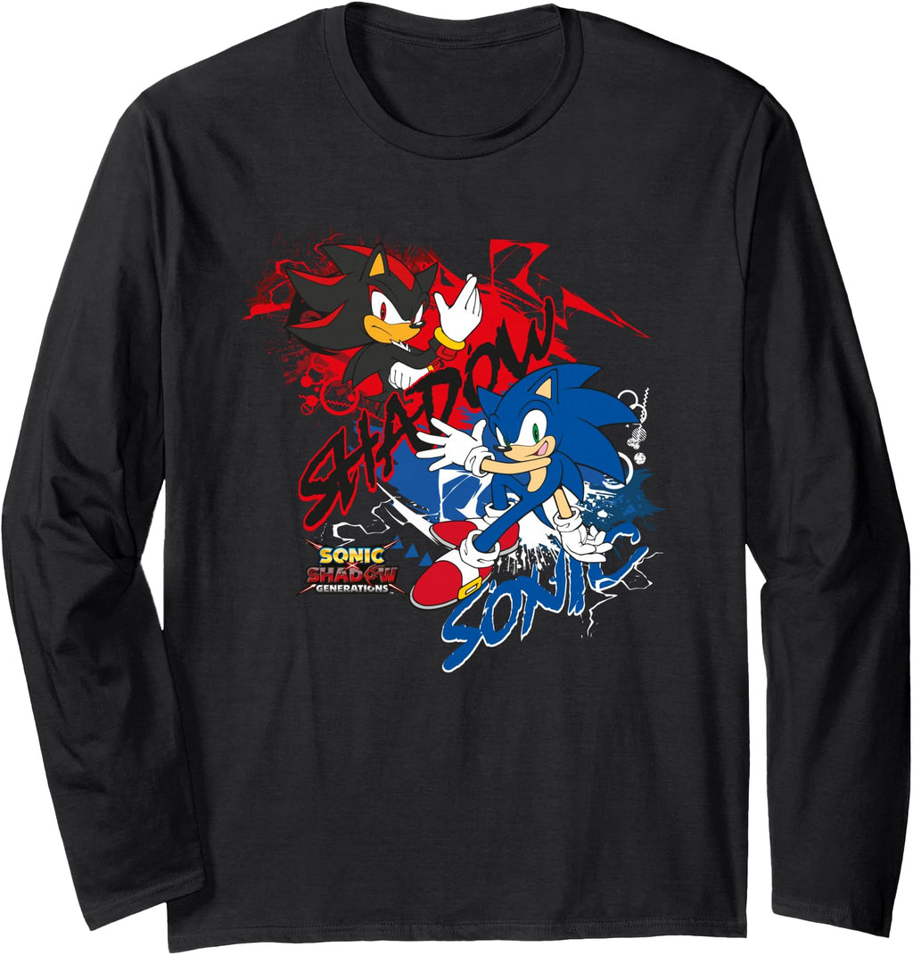 Authentic Sonic Hedgehog Sonic X Shadow Sweatshirt - Unique Graphic Unisex - T-Shirt, Sweatshirt, Hoodie