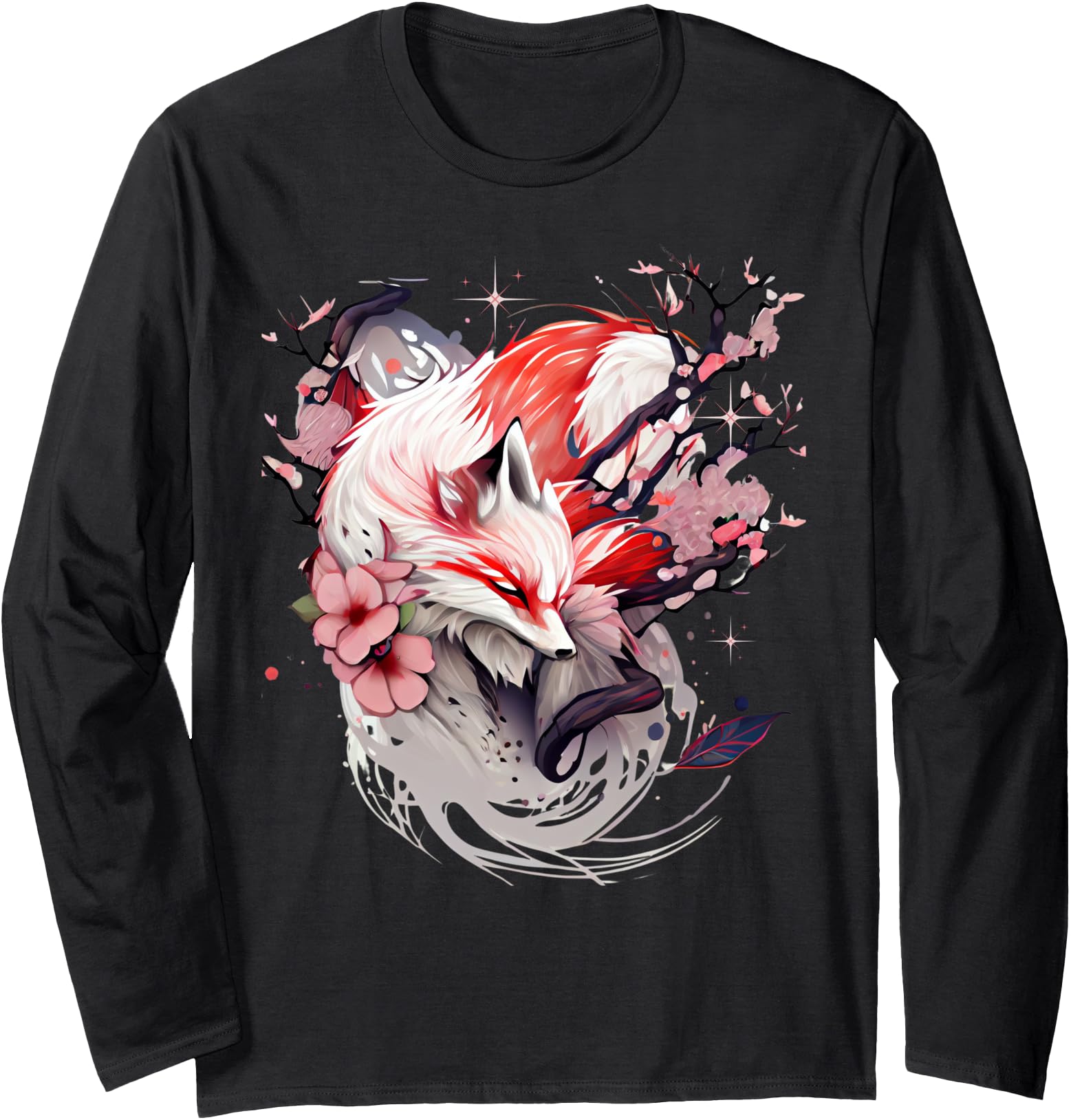 Original Kitsune Japanese Anime Sweatshirt - Minimalist Print Men Women - T-Shirt, Sweatshirt, Hoodie