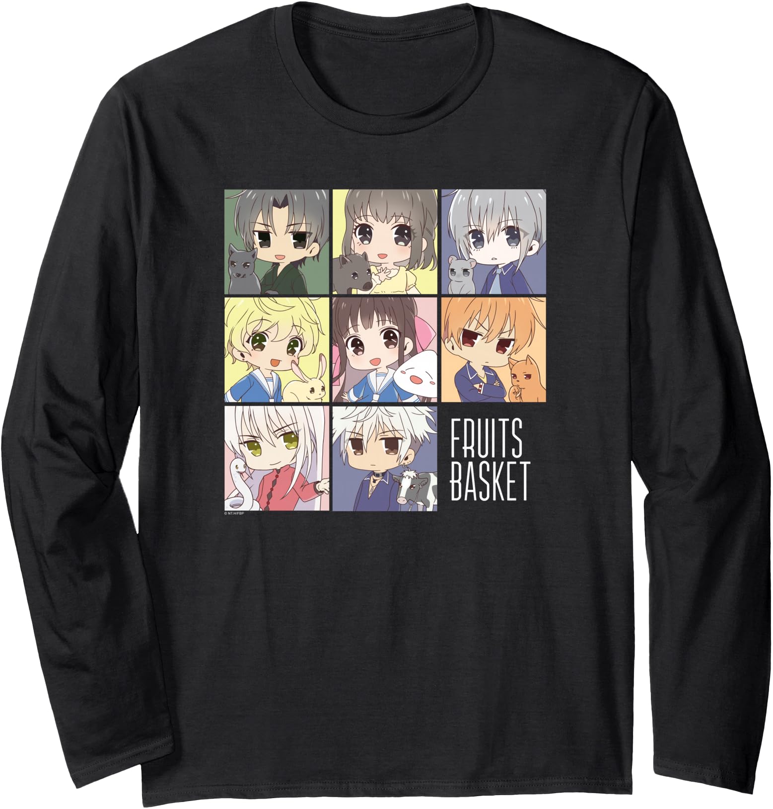 Fruits Basket Pastel Chibi Sweatshirt - Minimalist Print for Adults - T-Shirt, Sweatshirt, Hoodie