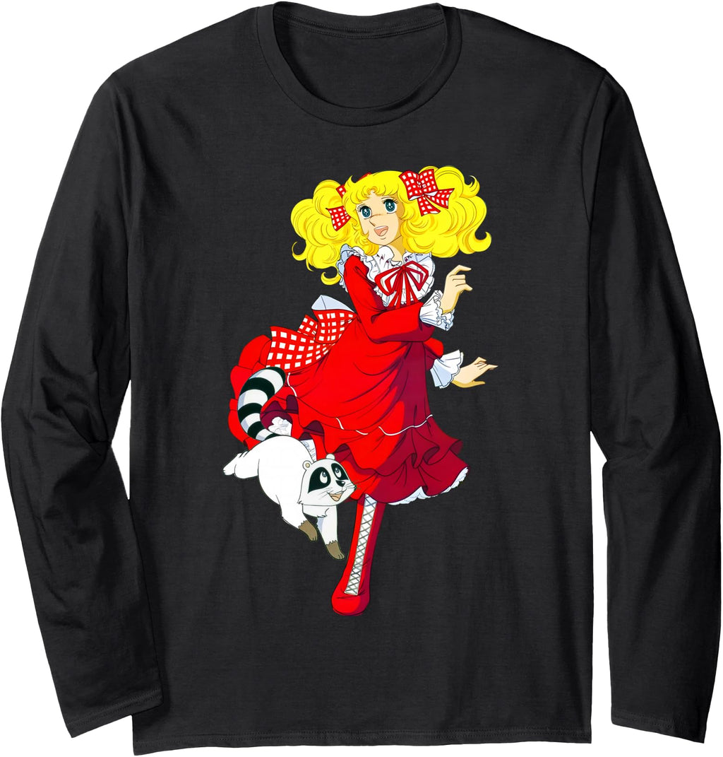 Candy Candy Red Cartoon Japanese 80S Hoodie - Minimalist Print for Adults - T-Shirt, Sweatshirt, Hoodie