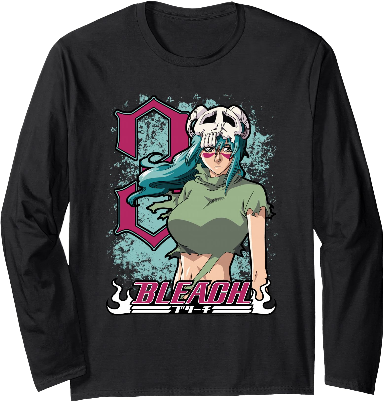 Bleach Neliel 3 Splatter And Logo Sweatshirt - Casual Everyday Wear Unisex - T-Shirt, Sweatshirt, Hoodie