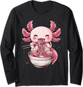 Handcrafted Kawaii Axolotl Eating Sweatshirt - Graphic Print for Adults - T-Shirt, Sweatshirt, Hoodie