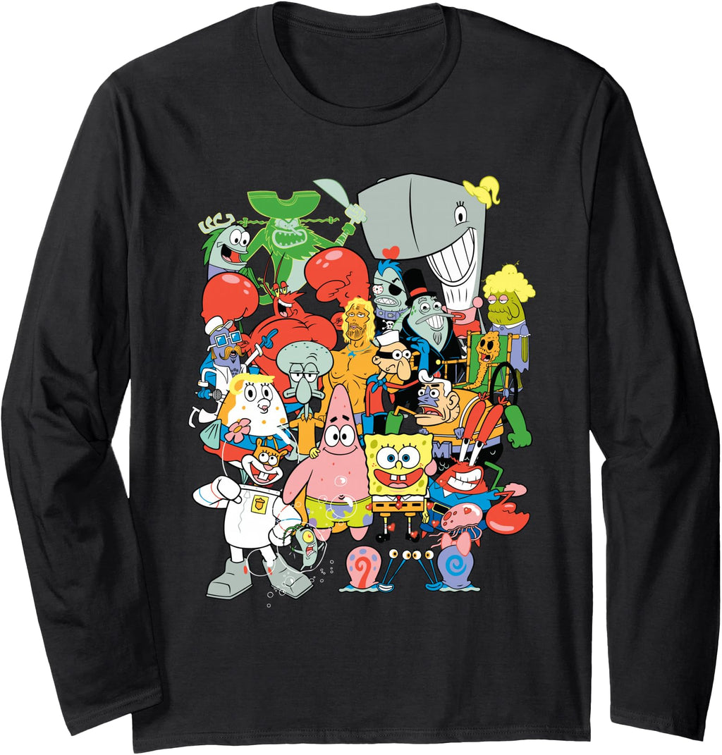 Original Spongebob Character Pile Up T T-Shirt - Graphic Print Men Women - T-Shirt, Sweatshirt, Hoodie