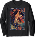 Fighting Giant Carp Japanese Artist T-Shirt - Aesthetic Graphic Unisex - T-Shirt, Sweatshirt, Hoodie