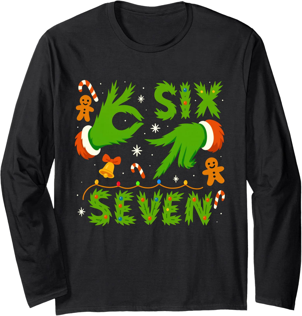67 Green Hands Six Seven Meme Brainrot Hoodie - Casual Everyday Wear Unisex - T-Shirt, Sweatshirt, Hoodie