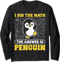 I Did Math Answer Is Penguin Rare Hoodie - Unique Graphic for Adults - T-Shirt, Sweatshirt, Hoodie