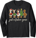 Original Just Festive Goose Silly T-Shirt - Streetwear Style for Adults - T-Shirt, Sweatshirt, Hoodie